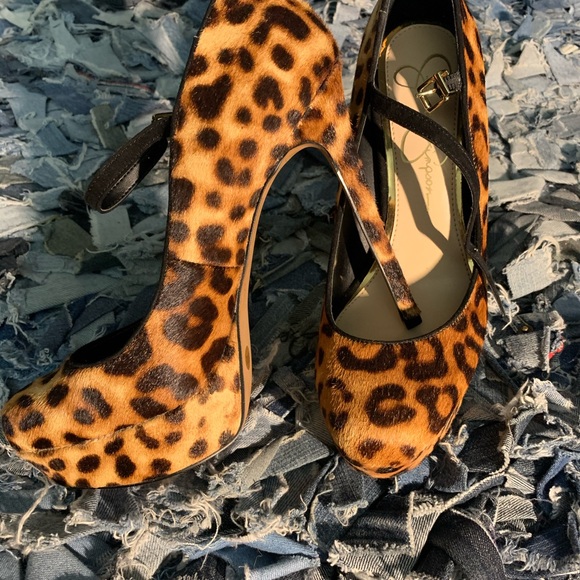 Jessica Simpson Shoes - Leopard Print Shoes 5 inches
